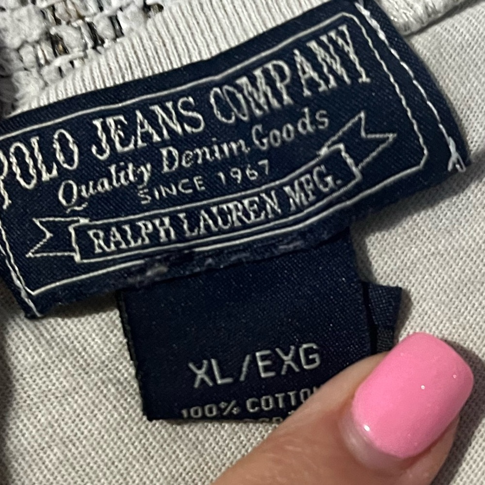 Ralph Lauren White Crest Graphic Tee XL - Picture 3 of 4